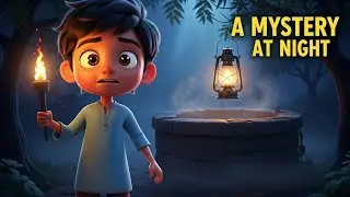 रात का रहस्य 🌙 | The Glowing Lantern Mystery | Hindi English Kids Story