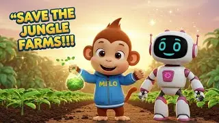 Monkey Farmer | Milo & Rebet&rsquo;s Magic Seed Delivery Adventure | Funny Kids Cartoon