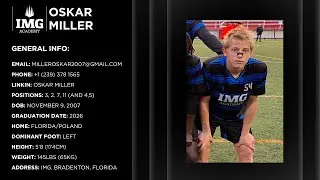 Oskar Miller 2024-25 | Late Season Highlights