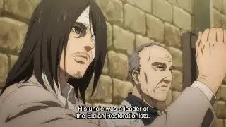 Eren meets grandpa Yaeger. [AOT season 4 episode 4]