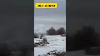 Canadian Train Cutting Through Extreme Winter ❄️🚆 | Snow Power!