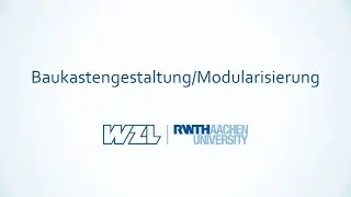 Baukastengestaltung/ Modularisierung