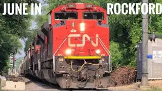 Railfanning Rockford in June 2023: Trains on the CN Freeport Sub