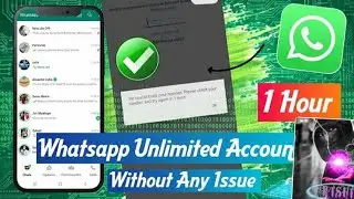 100% Working Create Free Unlimited Whatsapp And More Other Social Media Accounts Without Any issue