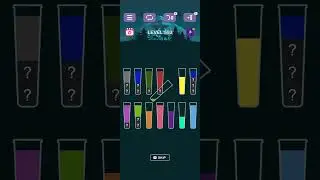 Level 593 Solution. Water sort puzzle. (Guru puzzle games)
