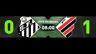 0 x 1 - SANT0S X GOL Z&Eacute; IVALDO ATHLET1C0 PR/ santo eliminado/ Athetlico Classificado