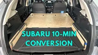 SUV Camping Life Hack | No Build, No Tools Crosstrek Build