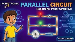 Parallel Paper Circuit with LEDs | Learn Switch & Current Flow | Sparktronix DIY paper circuit kit