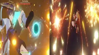 C0 Wanderer (Scaramouche) vs C0 Yoimiya Damage Comparison