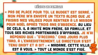 « Pas de place pour toi », m'a texté mon père alors que je rentrais pour Noël après 3 ans.