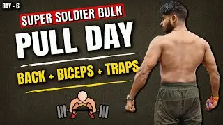 DAY - 6| BACK BICEPS AND TRAPS WORKOUT| SUPER SOLDIER BULK | PULL DAY |NOBLE NATTY #musclebuilding