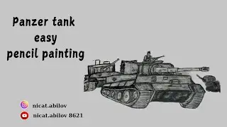 How to Draw a Panzer Tank - Easy Pencil Drawing Tutorial