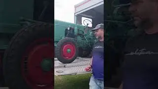 Трактор FAHR на подъемнике#automobile #olinacz #farming #2025#garden #truck #tractor  #retro