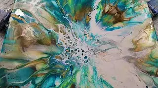 (751) Deconstructed Bloom Technique on Large Canvas Inspired by @WaterfallAcrylics
