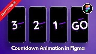 Countdown animation in figma | Easy #viral #figma #animation #figmadesign #easy #countdown #shorts
