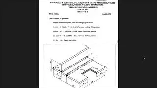 Welder Practical Question paper...Semester-1