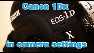 Canon 1Dx in camera colour, white balance, balance shift and picture style settings.
