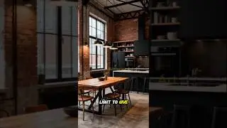 From Basic to Industrial Style Dining Room ✨ #shorts #interiordesign #diningroomdecor