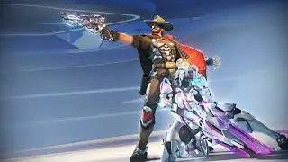Sojourn Ultraviolet Mythic Skin, McCree Blazing Sunsetter Weapon Skin 2D - Season 18