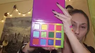 Sour Blast Eyeshadow Palette From Bombshell Cosmetica. Candy Scented Makeup!Demo&Swatches.