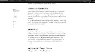 Upland - Landmarks Discussion