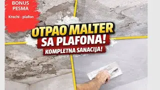 Otpao malter sa plafona! Evo kako sam sve sanirao!