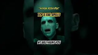 Top 5 Most EVIL Spells in Harry Potter⚠️ #HarryPotter #AvadaKedavra #Horcrux