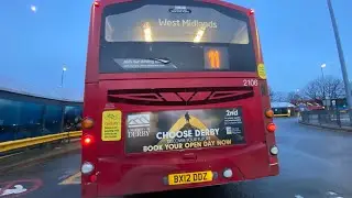 *Favourite bus & Diversion!* NXWM 2106 BX12 DDZ Volvo B7RLE Wright Eclipse Urban 2 11 to Walsall