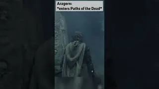 LOTR   -  Aragorn enters Paths of the Dead  #shorts #lotr #memes