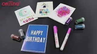 Use 2 Way Glue Pens To Make your own post card - Ofisline