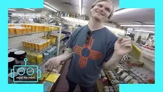 Shopping in Clines Corners, New Mexico - repel the robot