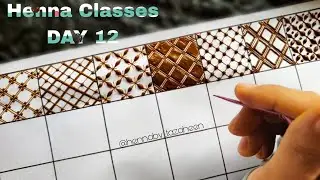 Tazaheen Henna Classes Day 12 ||Learn Detailed Henna with Tazaheen Henna Classes 2023
