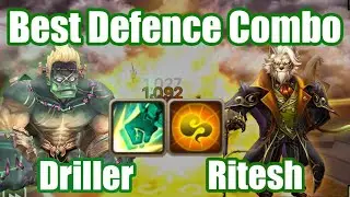 The Best Defence Combo Driller &times; Ritesh, they further solidify turn2 team😄😄😄【Summoner War RTA】