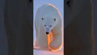 Polar Bear:- One of the largest predators on Earth. #WildlifeNature #animalsKingdom #shorts