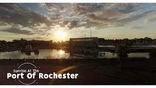 Port Of Rochester Drone Sunrise