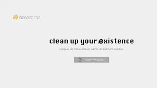 Use Deseat.Me to delete the Unwanted Account from internet