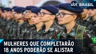 Alistamento militar feminino come&ccedil;a em 1&deg; de janeiro de 2025; entenda regras | SBT Brasil (11/12/24)