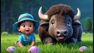 Buffalo Horns Go Butt Butt Butt | Animal Nursery Rhyme | Kids Songs