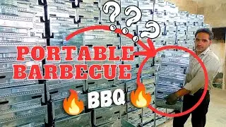 GALVANISED STEEL BARBECUE HOW IS MADE ?  (BBQ) GRILL PORTABLE