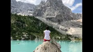 Восхождение к озеру Сорапис. Дух захватывает. Lago di Sorapis 2018. Cortina d’Ampezzo. Italy.