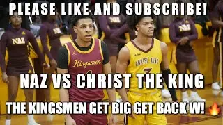 Nazareth Basketball gets BIG GET BACK WIN against Christ The King!