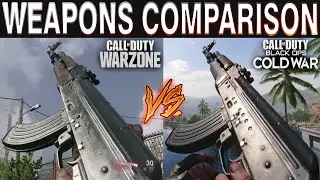 Warzone vs Black Ops Cold War Weapons Comparison (Inspect Animations, Gun Sounds & More...)