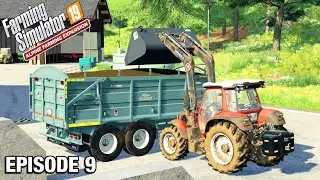 LOADING TRAILERS WITH SILAGE Alpine DLC Timelapse - FS19 Ep 9