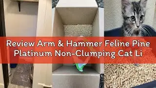 Review Arm & Hammer Feline Pine Platinum Non-Clumping Cat Litter, Feline Pine Cat Litter 18lb