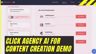 Click Agency AI For Content Creation Demo - Video Lead Generation Agency
