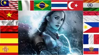 Jane Foster in different languages meme.