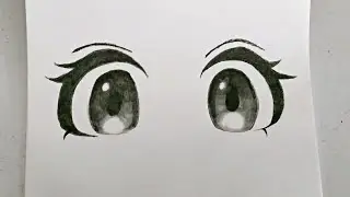 How to draw  anime eyes step by step|Easy anime drawing|easy anime eyes