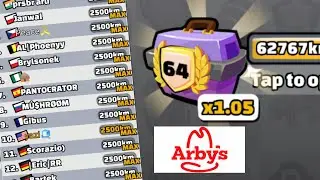 LEVEL 64 TEAM CHEST WORLD RECORD by Arby's 3K Wins - Hill Climb Racing 2