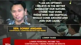 Lower personal income tax, continuously being pushed in Senate