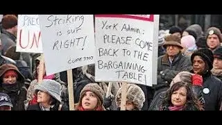 Canadian CUPE 3903  York University Workers Fight For Justice &  A Living Wage
